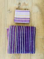 IKEA Bettwäsche-Set PALMLILJA - violett gestreift