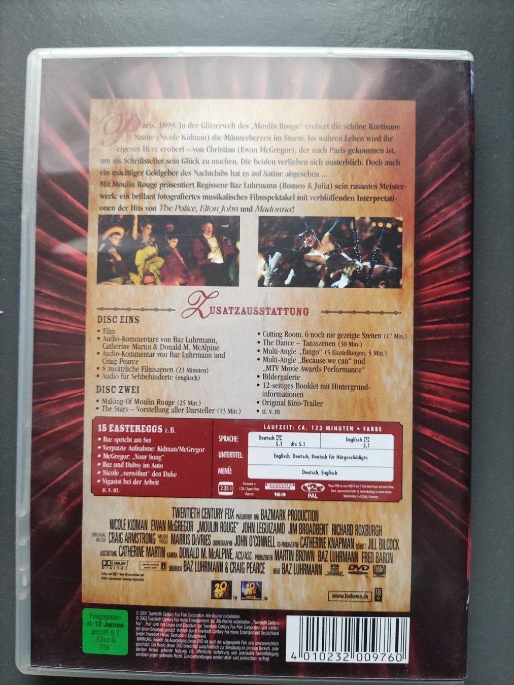 Tutti i DVDs: Moulin Rouge - Special Edition, 2 DVDs – Usato da Basel venduto da Alacant 1