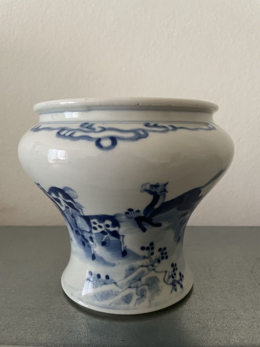 Vase & Récipients: Chinesische blau-weiße Vase – D'occasion à Basel par Amechan.