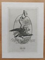 Exlibris Stanislav Kulhanek - Original Radierung 1917