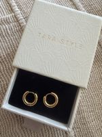 Tara Style Creolen 10mm, 18k vergoldet - wasserfest