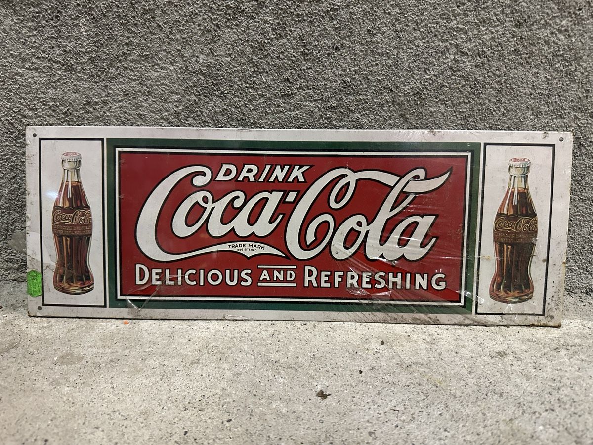 Insegne: Drink coca Cola Werbung Reklame Classic – Usato da Reinach AG venduto da rares75