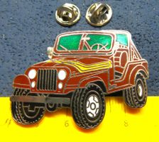 AMC JEEP 2NÄGEL PIN ENAMEL7 GROSSS 5cm