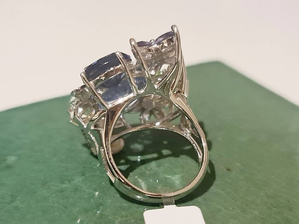 Anelli: Fancy Blütenring mit Emaille Gr. 55 – Usato da Stein am Rhein venduto da JuwelierSteinbock.CH 3