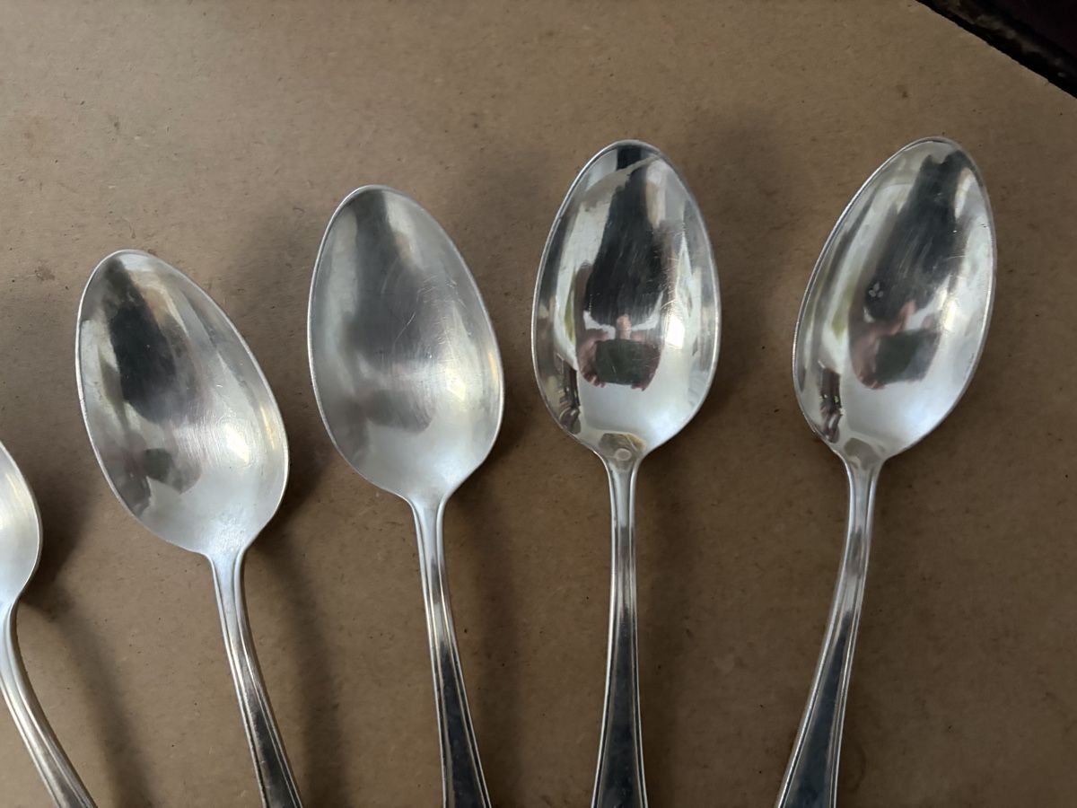 Cucchiai: 6 Löffel versilbert (90er( gebrauchter Zustand – Usato da Meierskappel venduto da Hala03 6