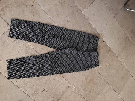 Hose Piazza Sempione schwarz-weiss Muster Grösse 40