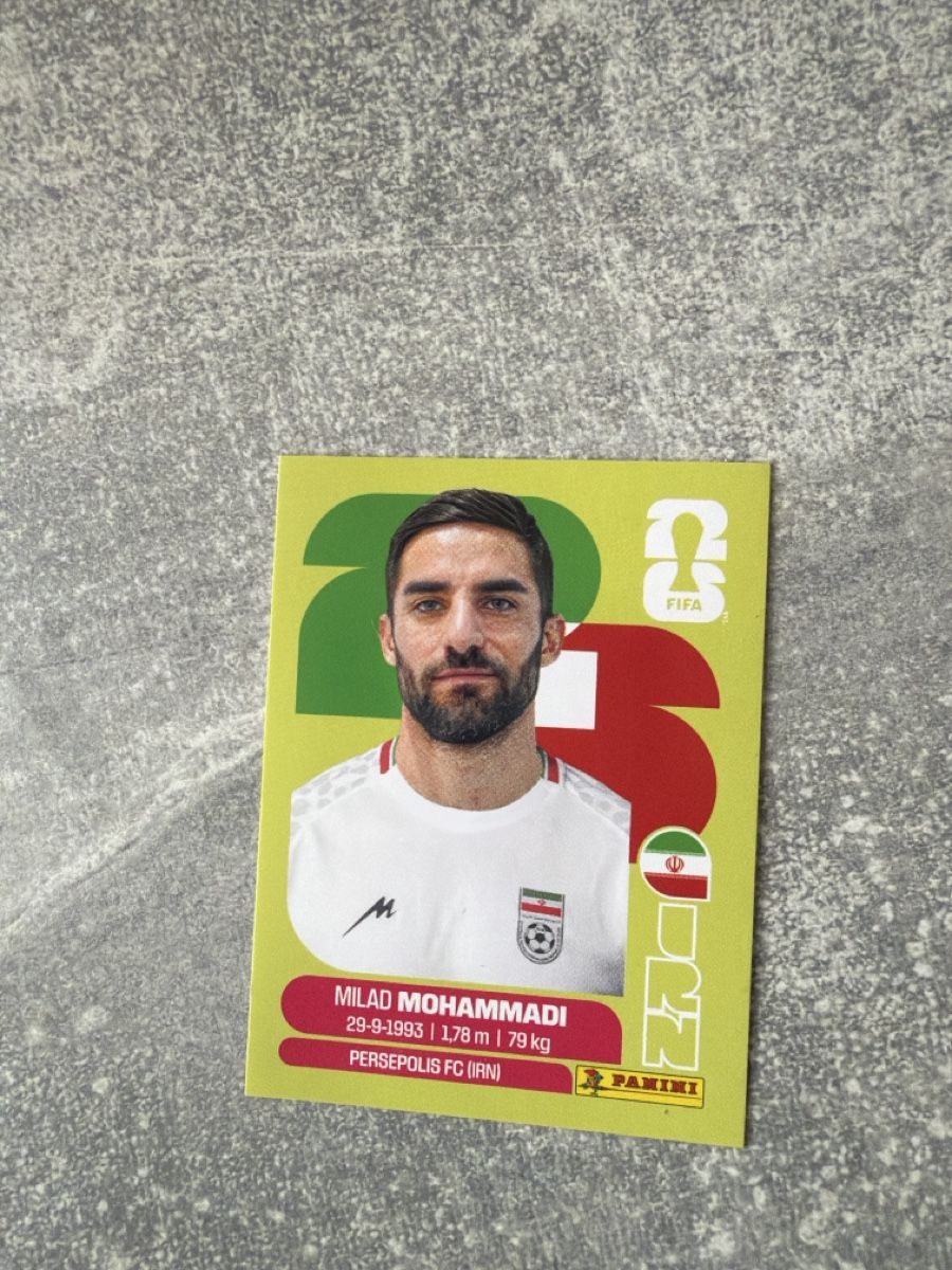 Panini Carte collezionabili: Panini Milad Mohammadi IRN5 – Usato da Pfeffingen venduto da Fantasy1971