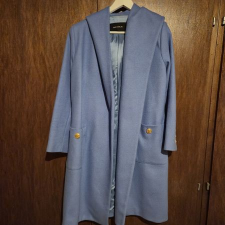 Elegante cappotto azzurro Flavio Castellani, taglia 42