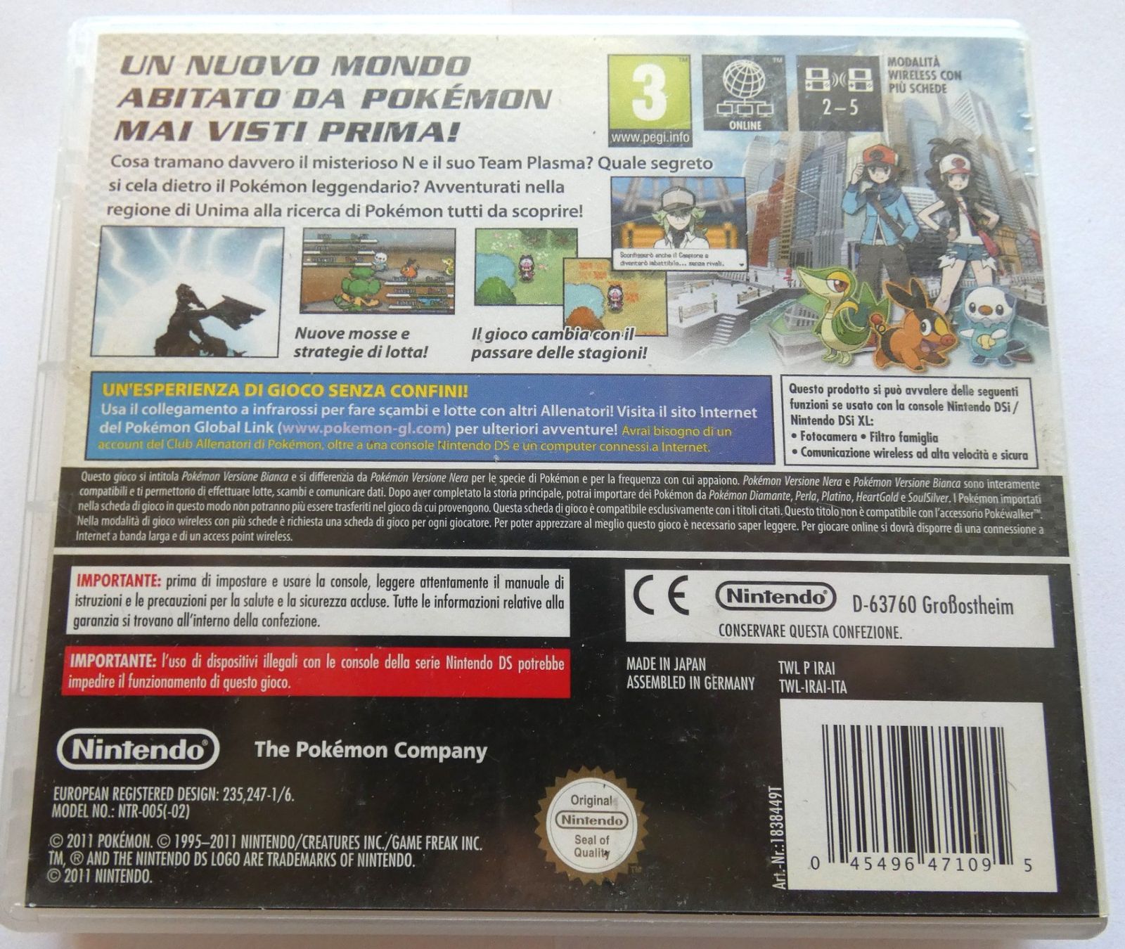 Pokémon Giochi: Nintendo DS - POKEMON Versione Bianca – Usato da La Sarraz venduto da classicworldcoins 1