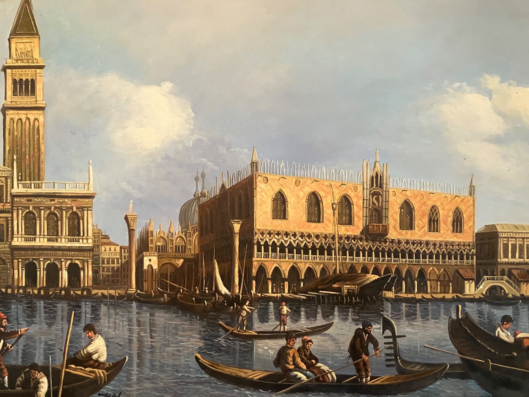 Dipinti: VENEDIG BILD DOGENPALAST ÖLBILD – Usato da Luterbach venduto da fink4500 5