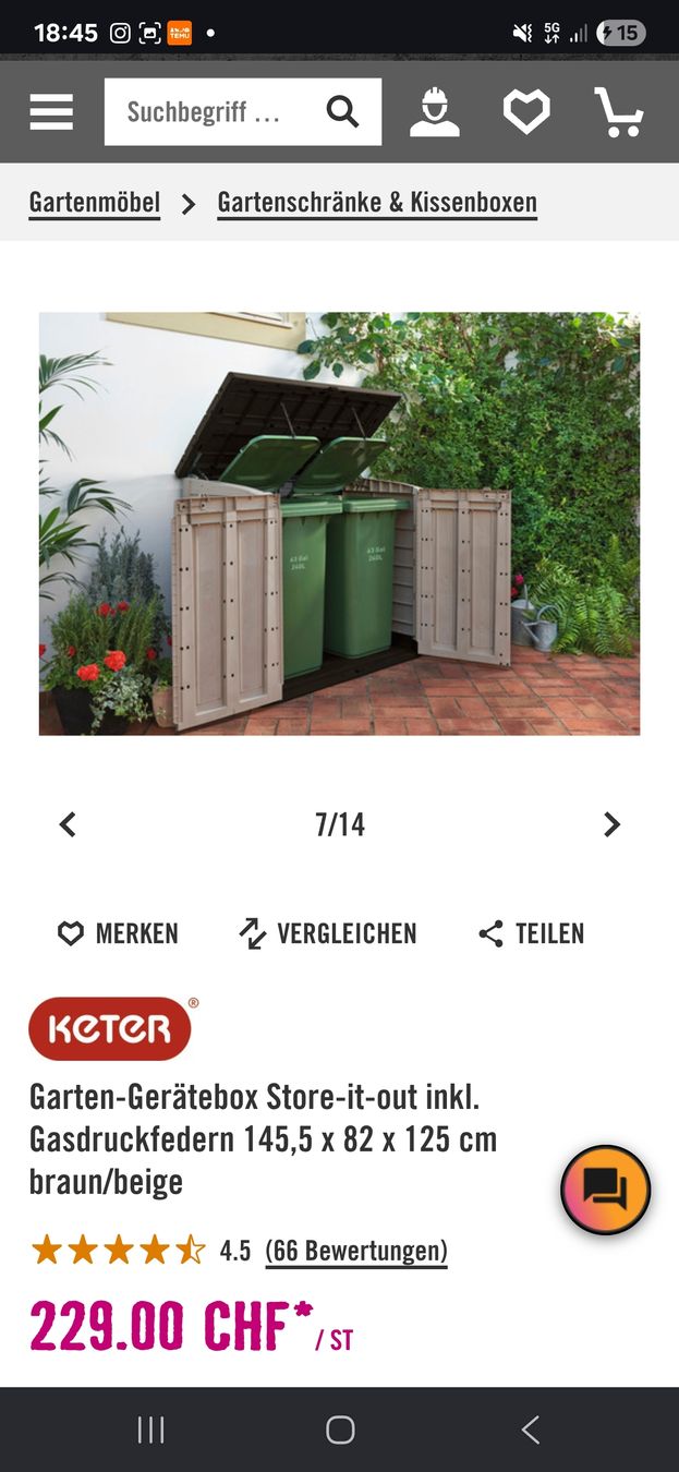 Keter Box contenitori: Keter Gartenbox – Usato da Menzingen venduto da vannessa.studer 9