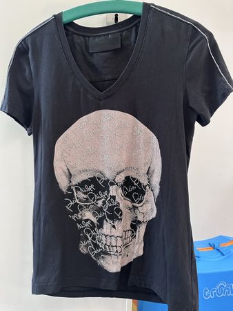 Philipp Plein T-shirt con teschio, taglia M, come nuova! 