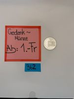 20.- Fr. Gedenkmünze Ab: 1.- Fr.