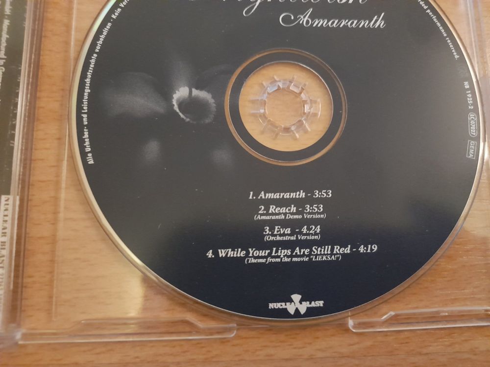 CD Single Nightwish Amaranth (Gebraucht) in Lustmühle für CHF 3 – mit ...
