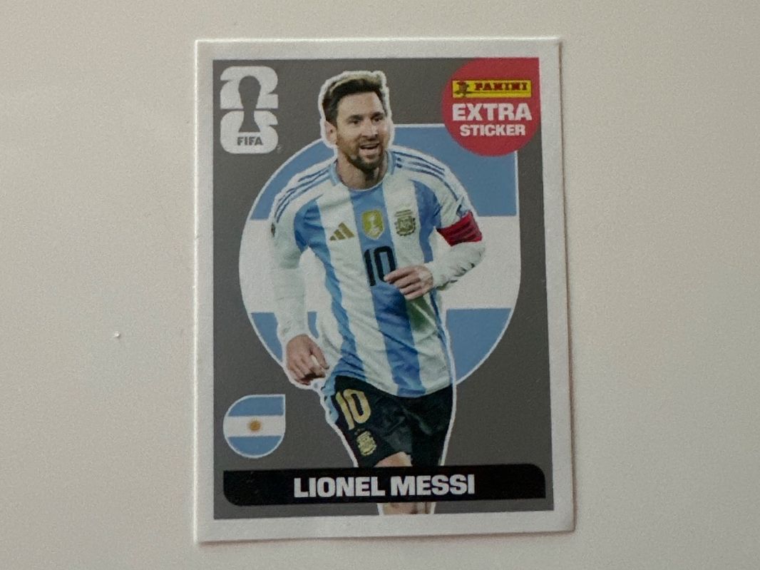 Panini Sammelbilder & Trading cards: Messi Silber Panini EXTRA STICKER 2026 – Neu (gemäss Beschreibung) aus Horw von sto_n997