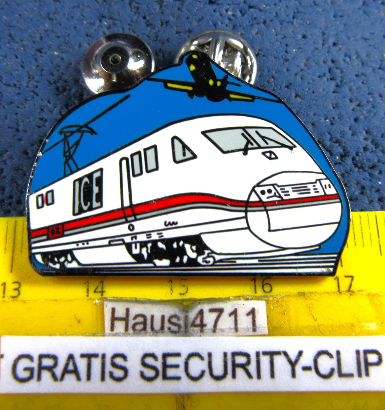 Placchette & Badge: ICE BAHN ZUG PIN ENAMEL MIT SECURITY-CLIP GROSSS – Usato da Ettingen venduto da Hausi4711
