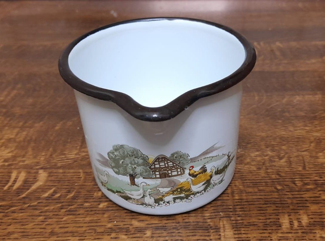 Cucine complete: Milchkrüglein Münder Email <Gänse> – Usato da Buckten venduto da Duesefriedel