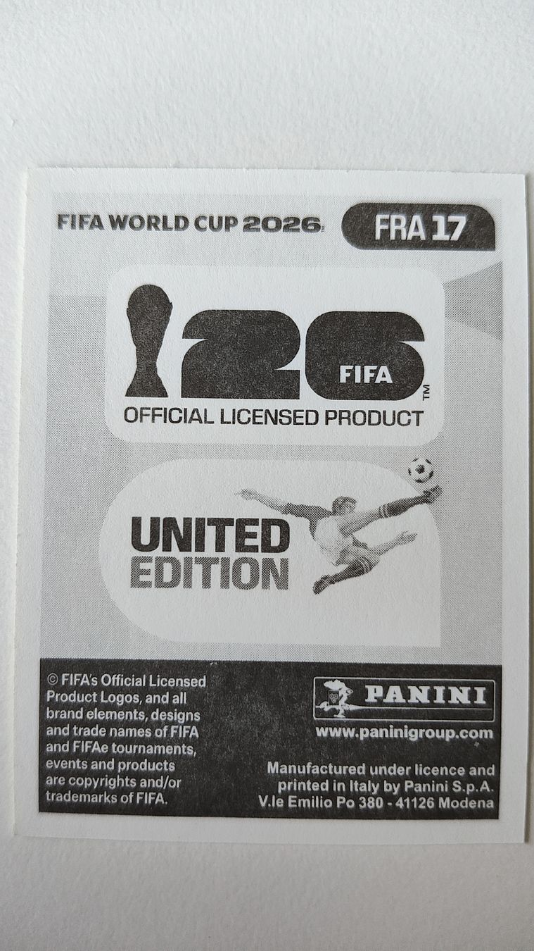 Panini Cartes à collectionner: FRA 17, WM 2026 Panini Sticker – Neuf (Voir description) à St-Légier-La Chiésaz par Marcoco0 1