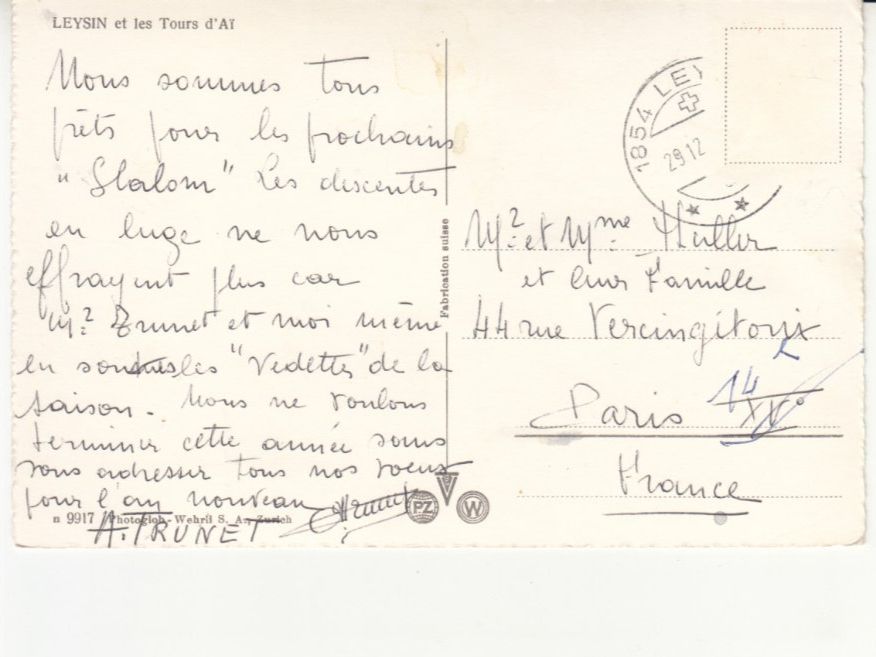 Cartoline postali: Leysin ca. 1950 – Usato da Bürglen TG venduto da StampGraf 1