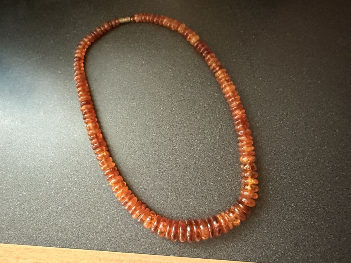 Catenine: Vintage Halskette aus Bernstein – Usato da Lamone venduto da LaCantinaMagica 5