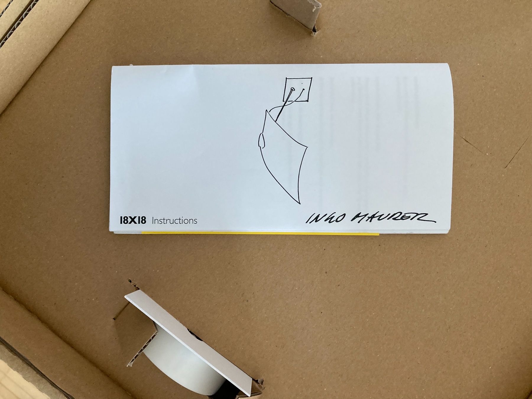 Ingo Maurer Lampade: Decken- oder Wandleuchte 18 x 18 Ingo Maurer und Team 2015 – Nuovo (secondo la descrizione) da Domat/Ems venduto da Pantalla 2