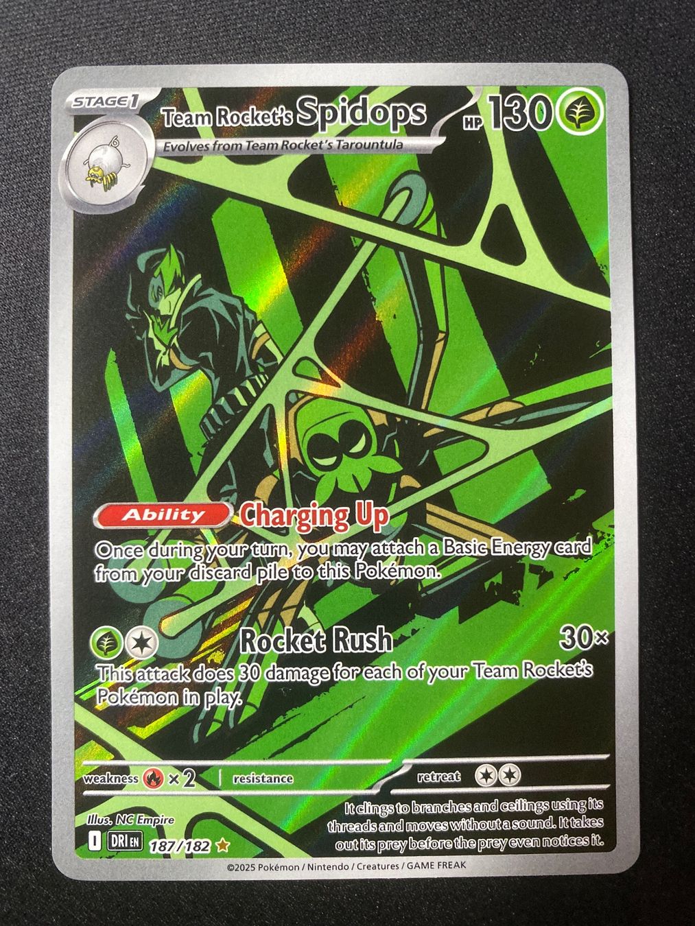 Pokémon Sammelbilder & Trading cards: Team Rocket's Spidops 187 - Destined Rivals - EN – Neu (gemäss Beschreibung) aus Hausen AG von Shrade