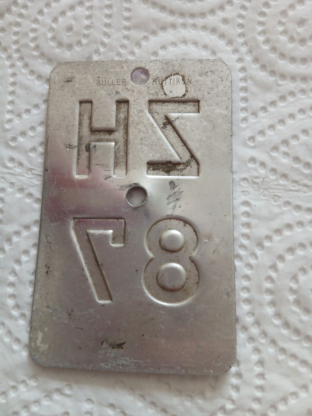 Insegne: Alte Velonummer von ZH 87 – Usato da Heimberg venduto da smi_jl82 1