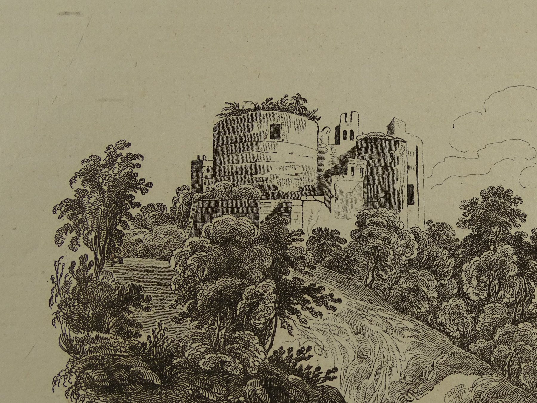 Stiche: SCHLOSS DORNACH, STAHLSTICH 1836 – Gebraucht aus Grüningen von Kartensammler 2