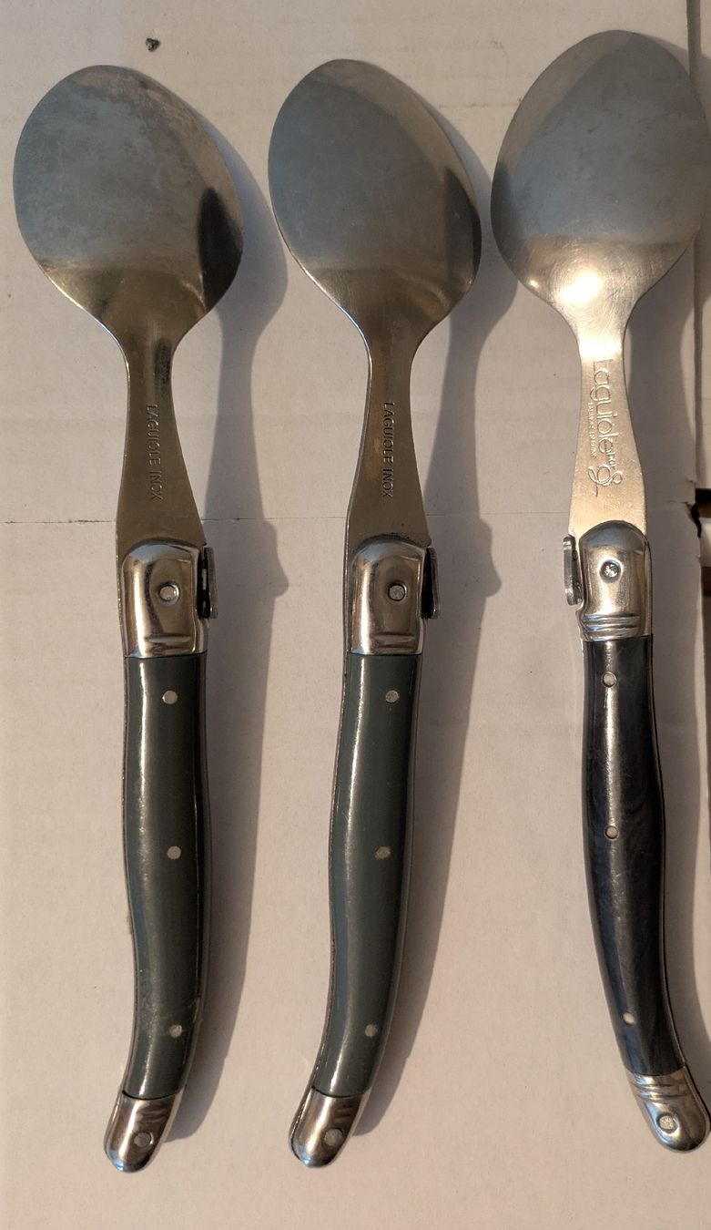 Cucchiai: 3 Couverts Laguiole Inox – Usato da Echallens venduto da VintageMann 4