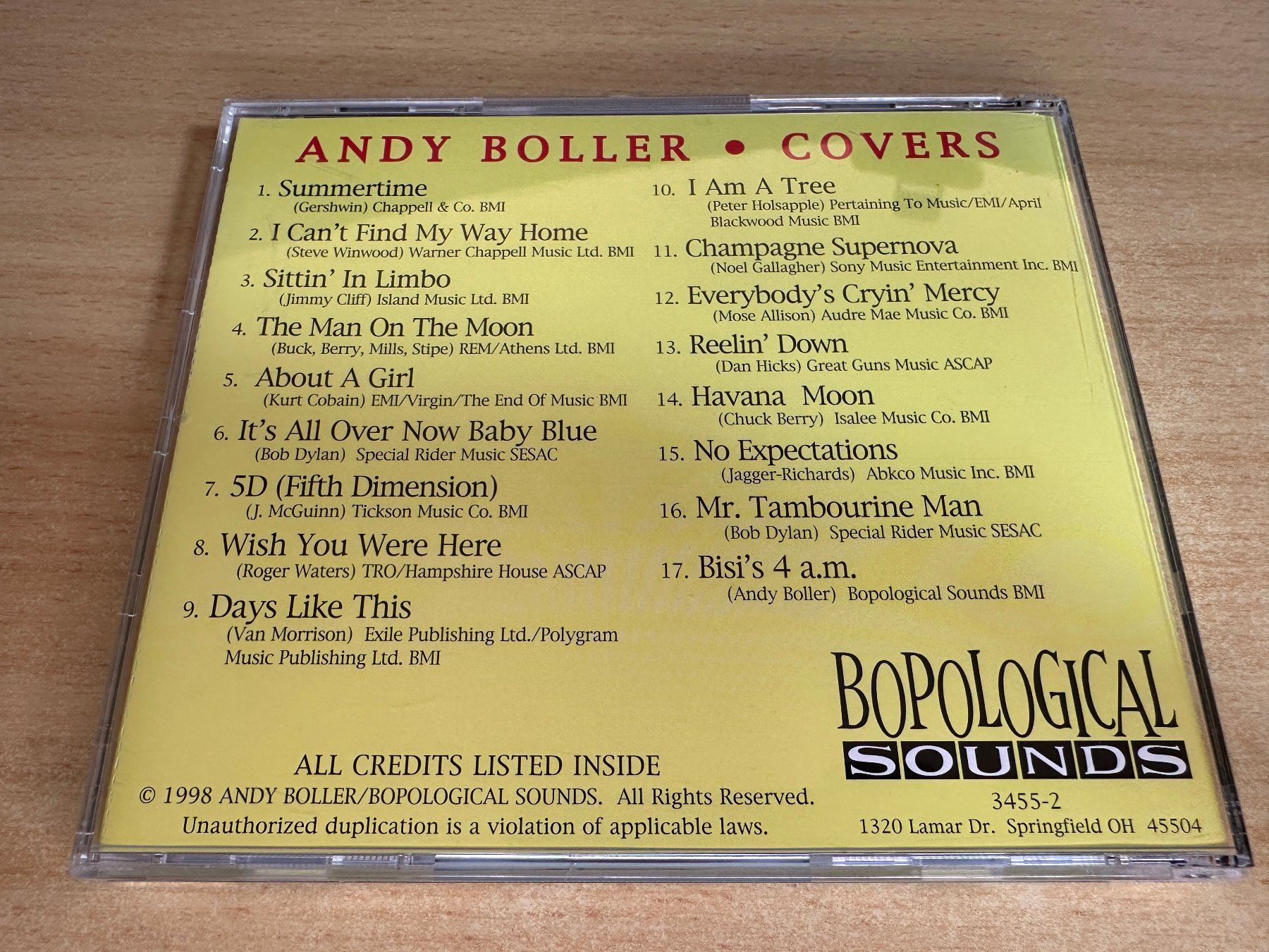 CD: L8 Andy Boller - Covers – Usato da Rikon im Tösstal venduto da Alpenmutz 1