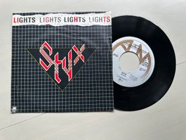 STYX tolle Single Kult Lights Lights TOMMY SHAW Holland 80's