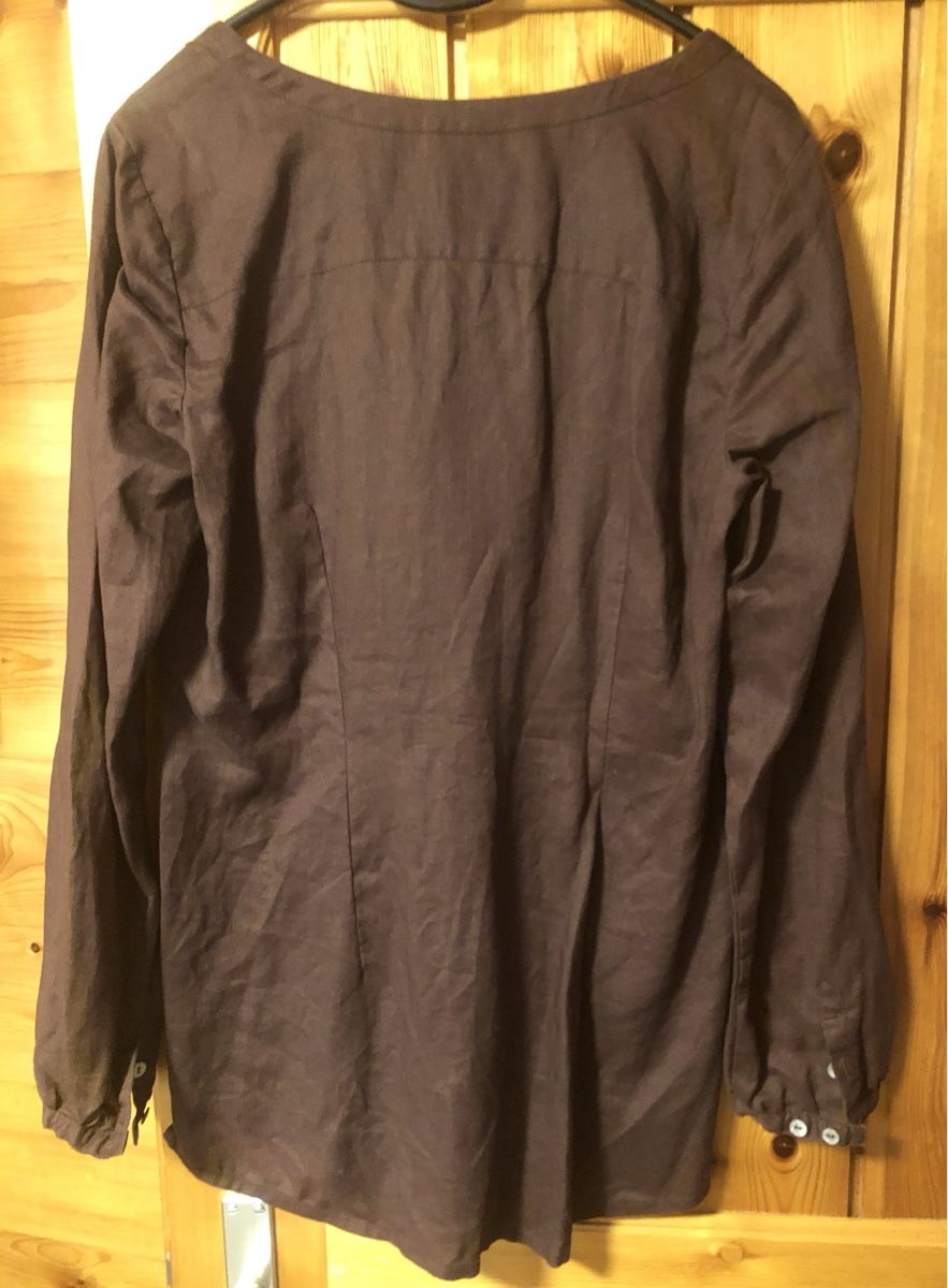 Camicette: BLUSE braun, Gr.40, Leinen  – Nuovo (secondo la descrizione) da Mühlebach (Goms) venduto da chr_q6d8 2