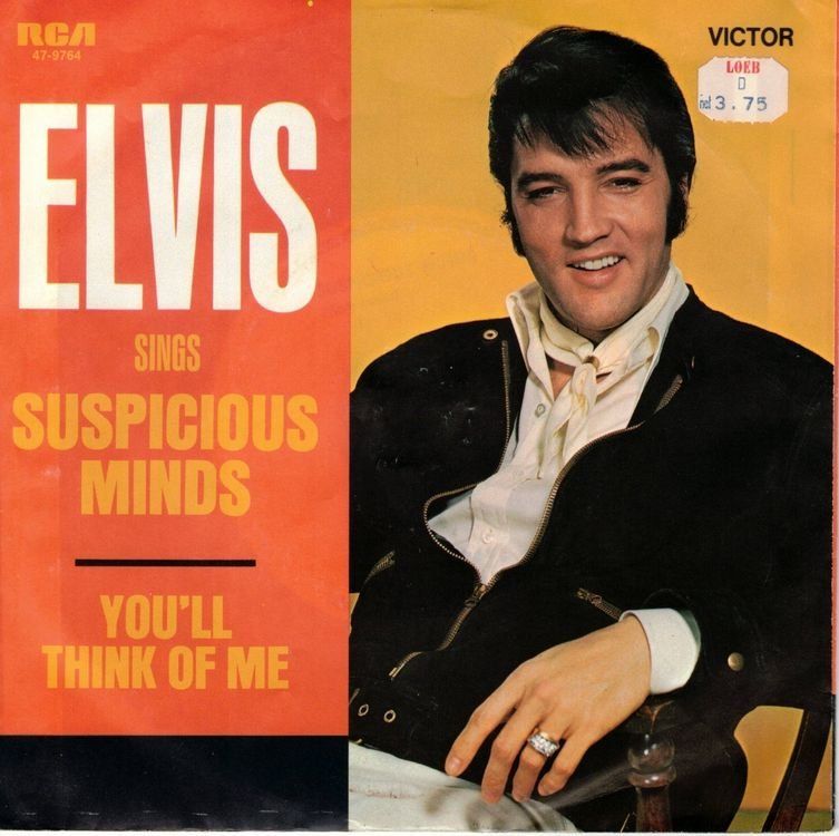 Dischi in vinile: Elvis Presley  --  Suspicious Minds    Single7 – Usato da Rheinau venduto da thealbum