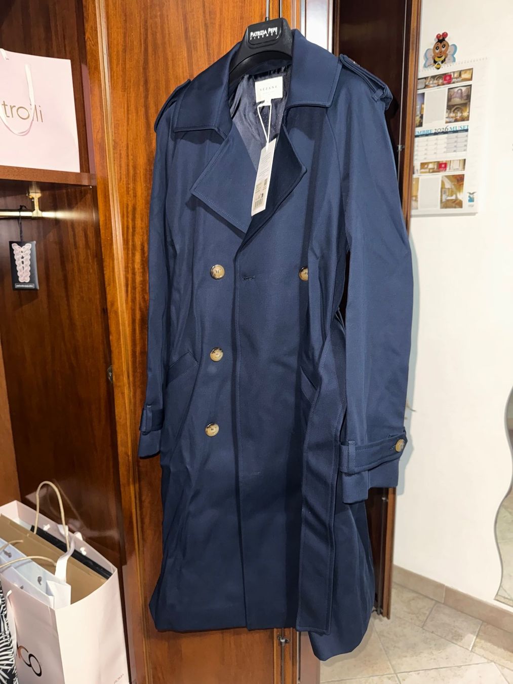 Sezane Mäntel: Trench Scott Navy 36 Sezane – Neu und originalverpackt aus Genève von fra_s62h 1