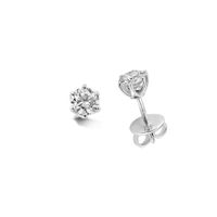 Orecchini in oro bianco 18k con diamanti naturali