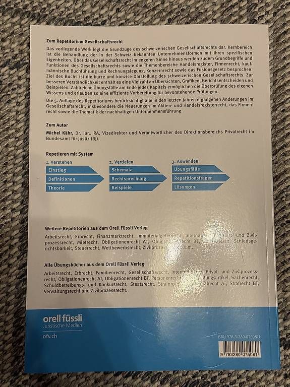 Libri: Repetitorium Gesellschaftsrecht 5.Auflage – Usato da Wittenbach venduto da Nedaaa03 1