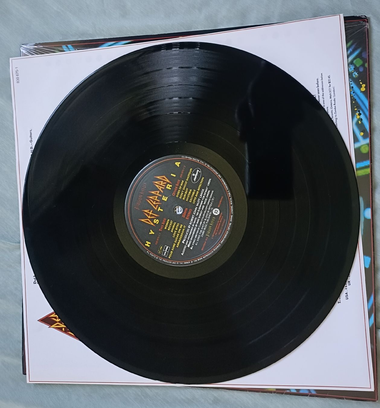 Vinyles: DEF LEPPARD - Hysteria LP – D'occasion à Luzern par cryptonic79 2