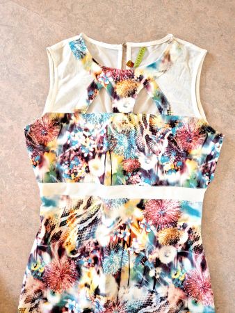 KLEID DRESS CUT OUTS OUROPRATA M 38 TOP ZU BALLERINAS