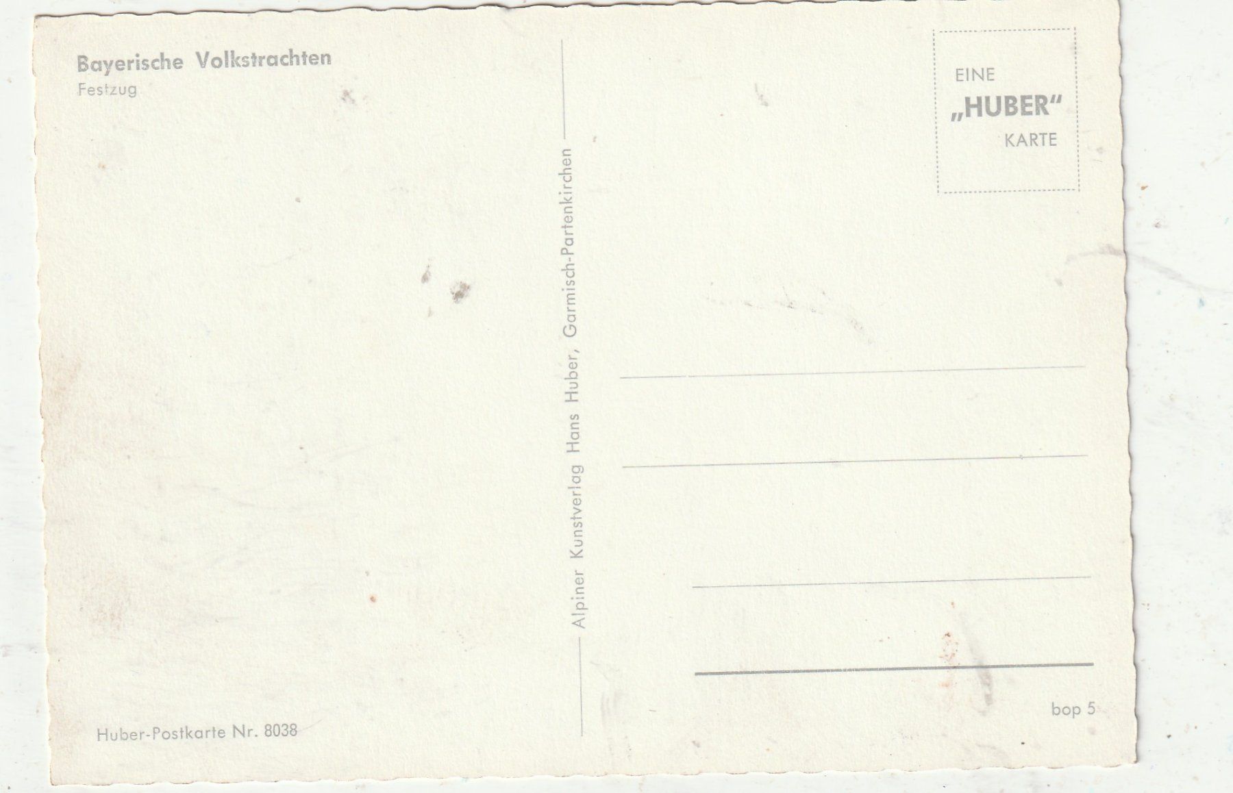 Cartoline postali: Bayerisches Volkstrachten Umzug – Usato da Lumbrein venduto da made02 1