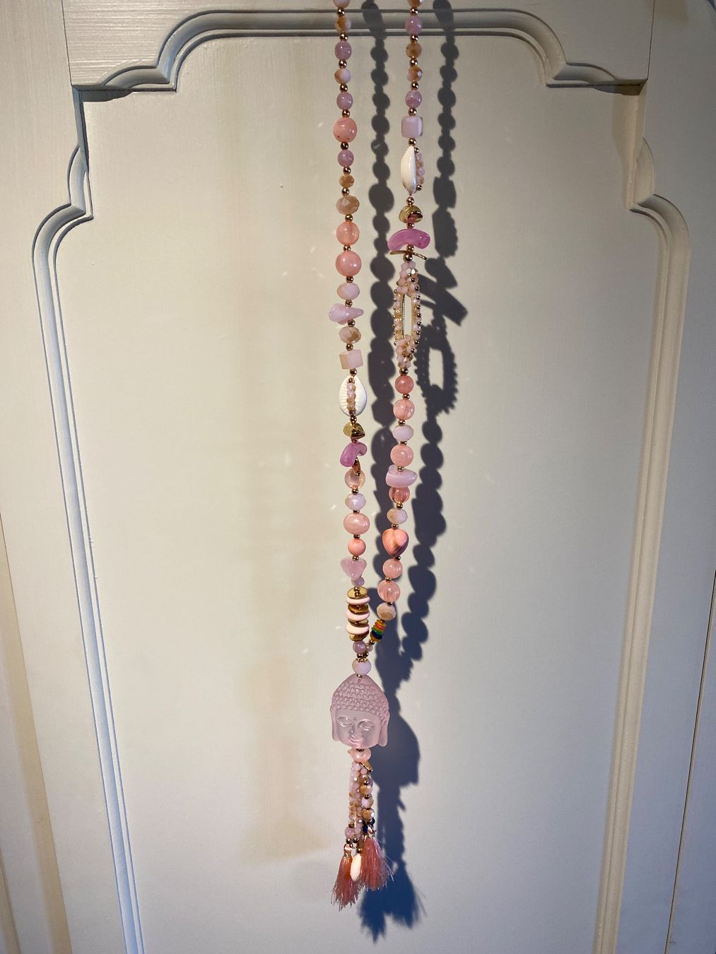 Ketten: PERLEN HALSKETTE LANG,ROSA,MODESCHMUCK – Neu und originalverpackt aus Meienried von ManuelaBoutique 1