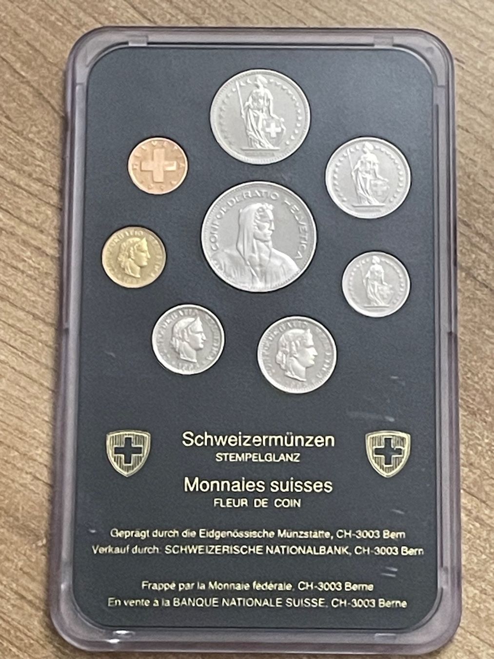 Tutti le monete: Münzsatz Schweiz 1995 Stgl – Nuovo e nell'imballaggio originale da Schlossrued venduto da Tkanada 1