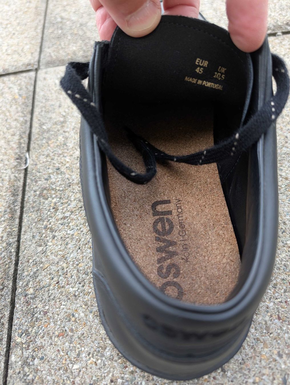 Scarpe da uomo: Oswen schwarzes Leder - Gr.45 – Usato da Zumikon venduto da dwl_j987 5