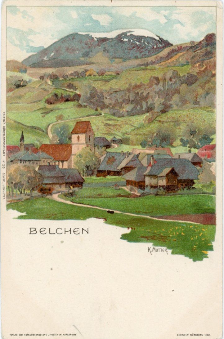Cartes postales: Belchen   SO           LITHO        ca. 1900 – D'occasion à Brig par Valcards54