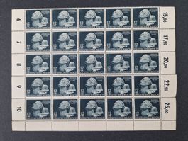 Deutsches Reich Briefmarken Bogenteil postfrisch
