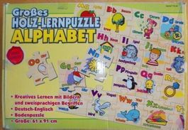 Großes Holz Lernpuzzle Alphabet