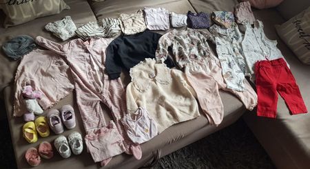 Tolles, hochwertiges Mädchenkleiderset in Grösse 68-98