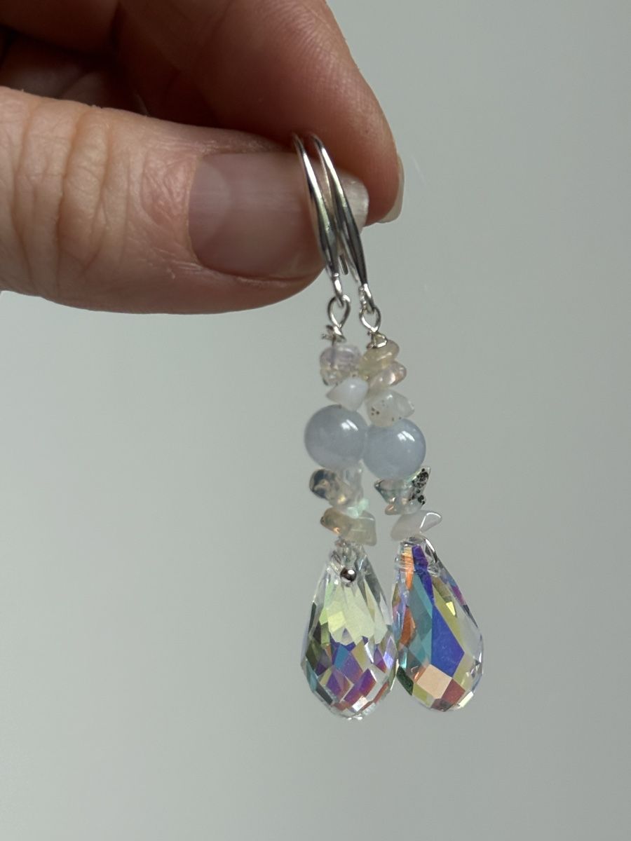 Orecchini pendenti & Orecchini a lobo: Opal, Aquamarin & Swarovski Crystalls NEU – Nuovo e nell'imballaggio originale da Basel venduto da Chili007 4
