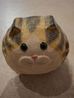 Holzkunst Katze getigert geschnitzt, James Hadddon signiert