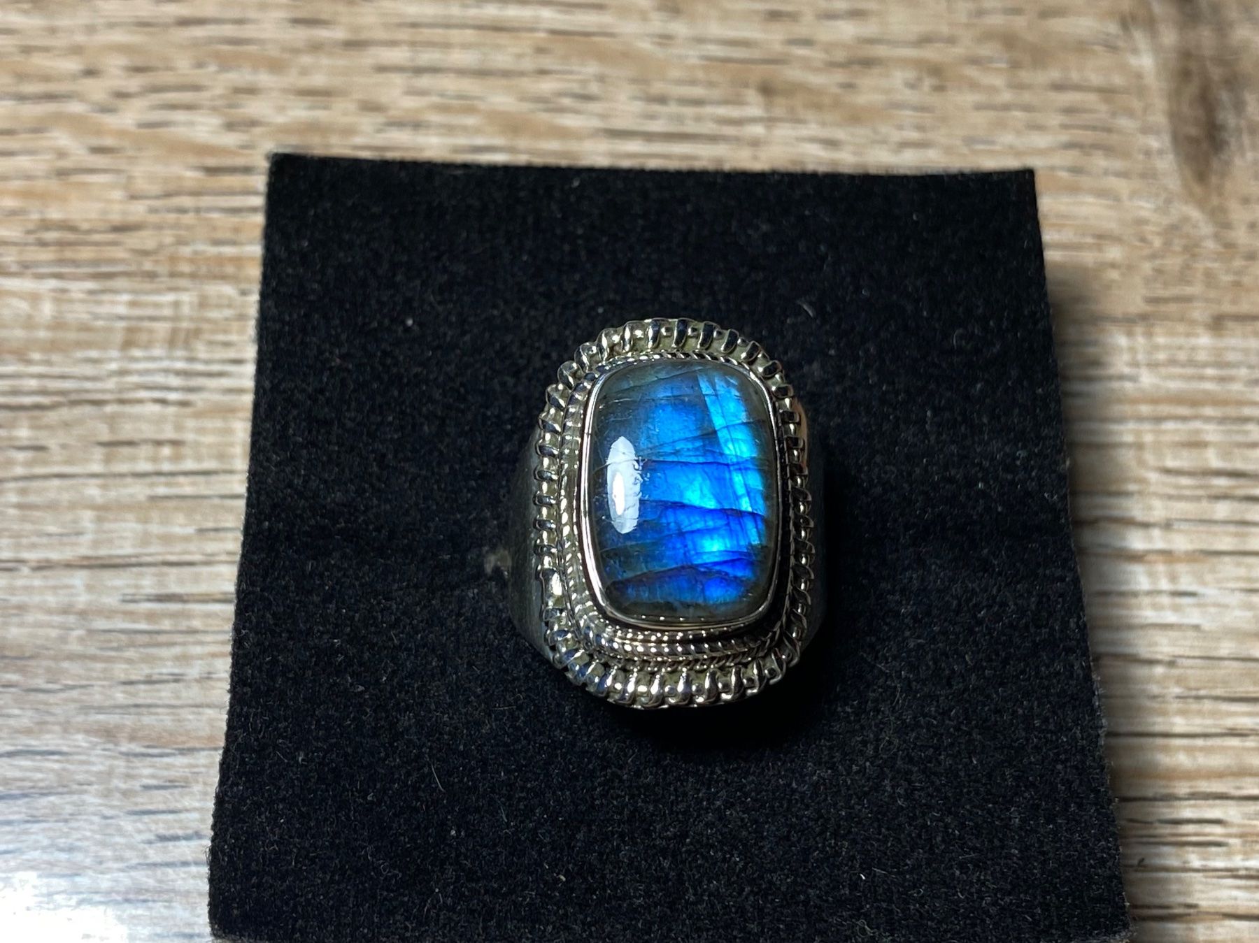 Anelli: Orientalischer Silber 925 Ring mit natürlichem Labradorit – Nuovo e nell'imballaggio originale da Laax venduto da Kiki_Kingdom3 1