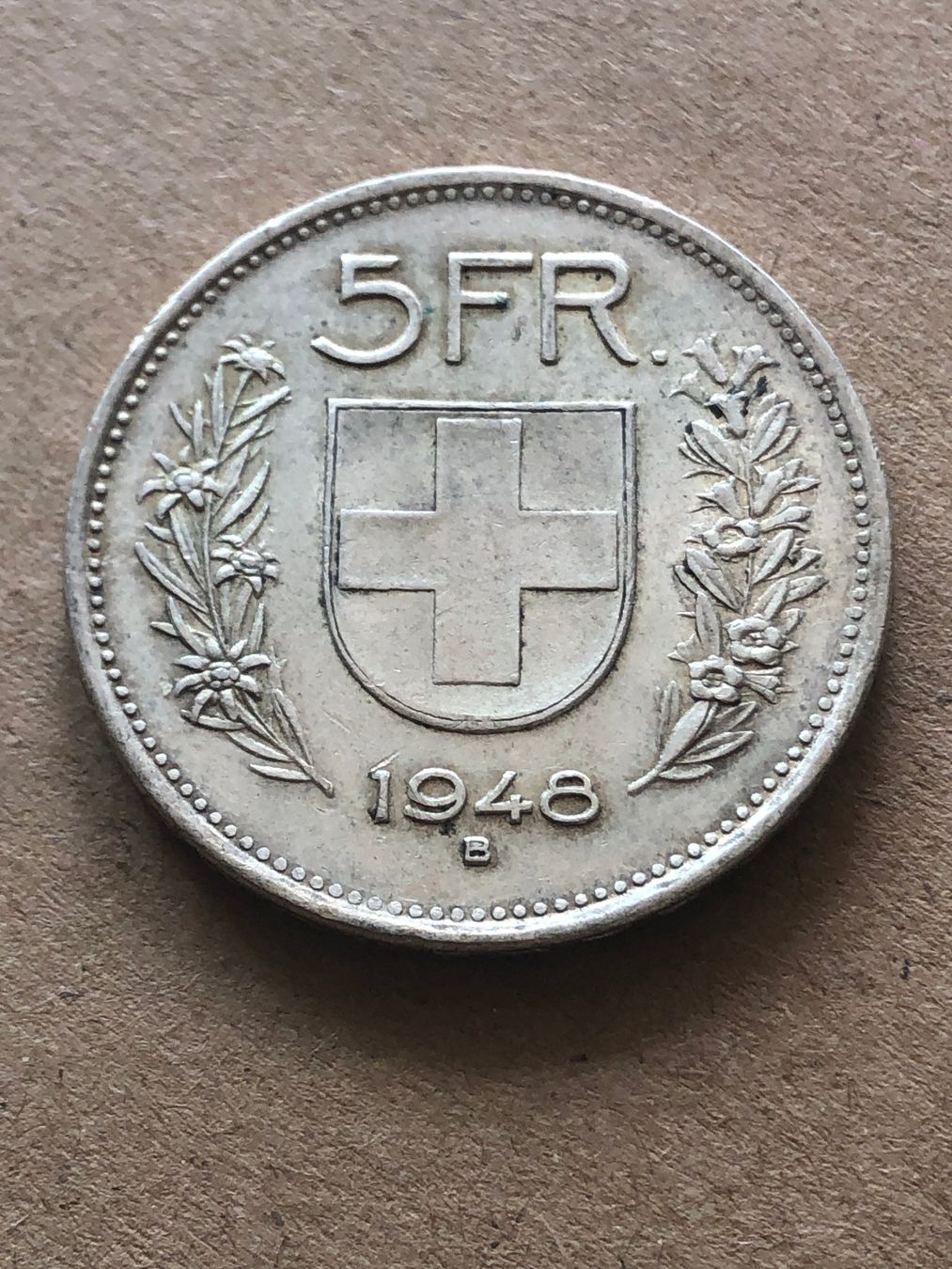 Tutti le monete: 5 Fr. 1948 – Usato da Schötz venduto da Odpa